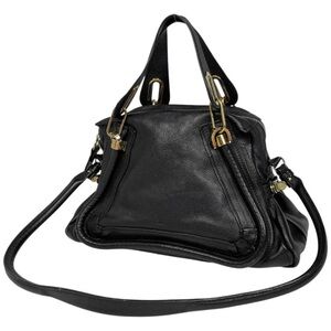 Chloe Black Leather Shoulder Bag